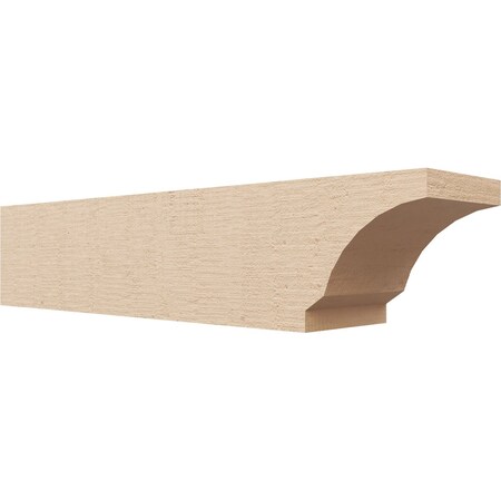 Ekena Millwork 6in. W x 6in. H x 28in. L Moab Woodgrain TimberThane Rafter Tail, Primed Tan RFTUR06X06X28MOARCPR